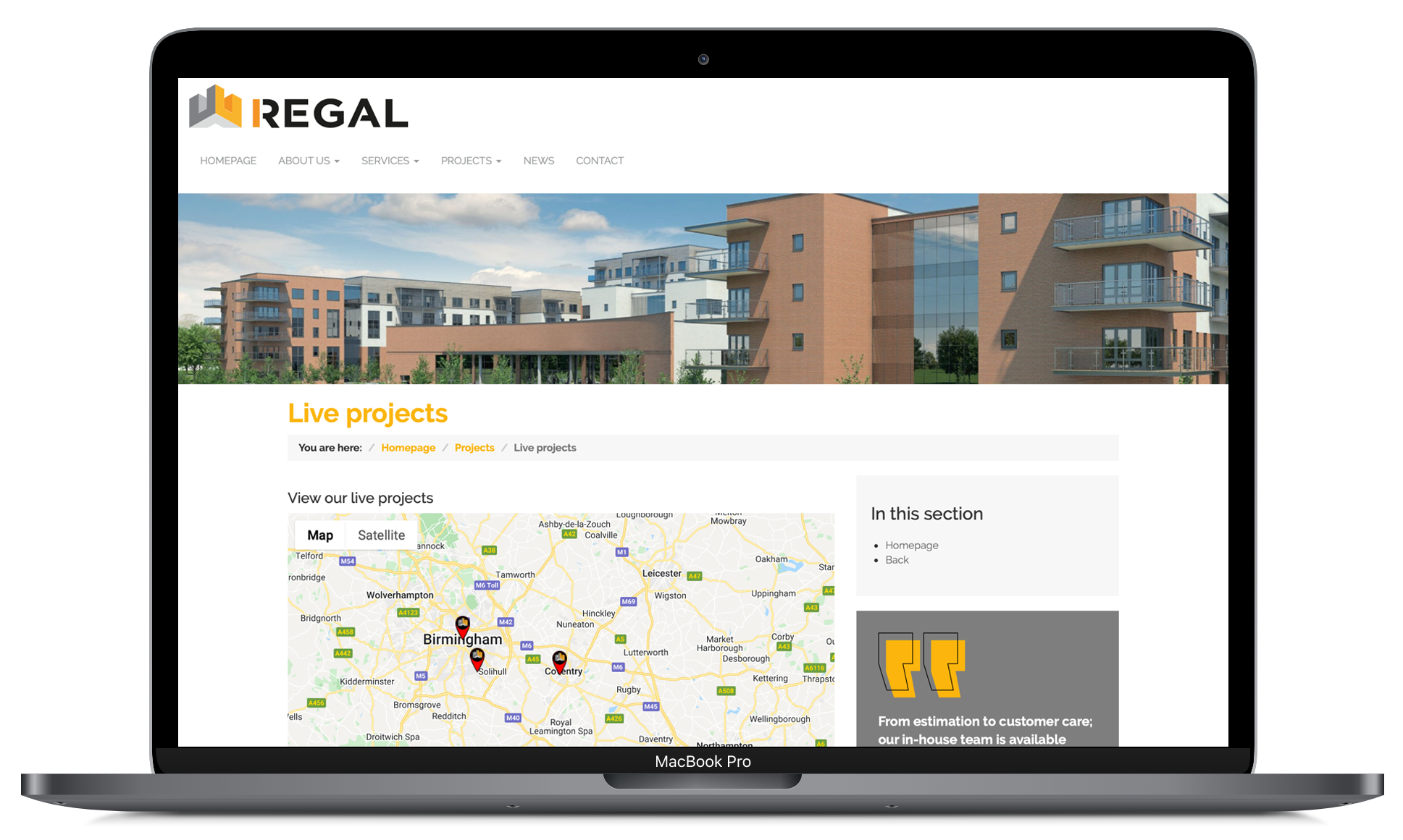 Regal ME Projects page